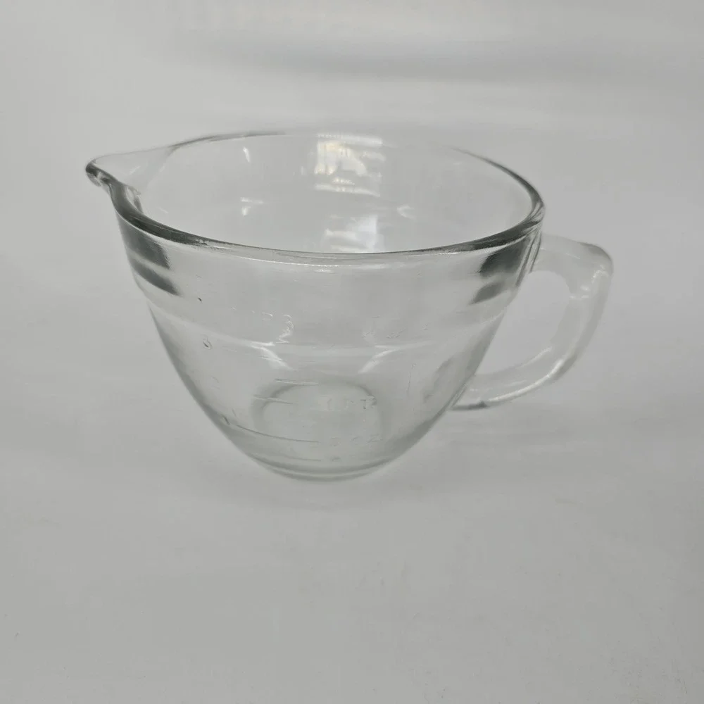 Pampered Chef 4 Cup Glass Measuring Batter Bowl Clear Prep Pitcher 1 Litre